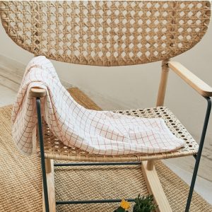 Chăn xô mùa hè Rototo bebe – Hoạ tiết caro hồng
