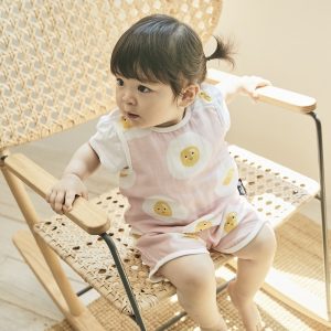 Áo ngủ Rototo bebe chất liệu xô 2 lớp – Hoạ tiết quả trứng